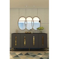 Dulăpior Hanah Home Rany 150 Anthracite Gold
