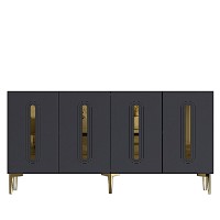Dulăpior Hanah Home Rany 150 Anthracite Gold imaginea #4 — magazin online Desire.md