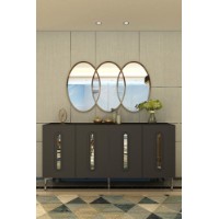 Dulăpior Hanah Home Rany 150 Anthracite Silver