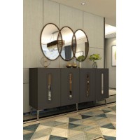 Dulăpior Hanah Home Rany 150 Anthracite Silver imaginea #2 — magazin online Desire.md
