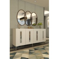 Dulăpior Hanah Home Rany 150 White Silver imaginea #2 — magazin online Desire.md
