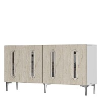 Dulăpior Hanah Home Rany 150 White Travertine Silver imaginea #3 — magazin online Desire.md