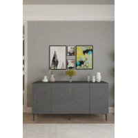 Dulăpior Hanah Home Ferro 150 Anthracite