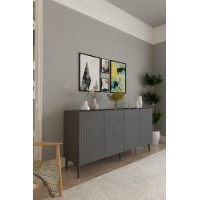 Dulăpior Hanah Home Ferro 150 Anthracite imaginea #2 — magazin online Desire.md