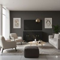 Dulăpior Hanah Home Simple 120 Anthracite imaginea #4 — magazin online Desire.md