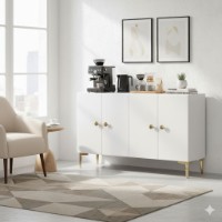 Dulăpior Hanah Home Simple 120 White imaginea #3 — magazin online Desire.md