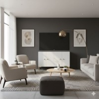 Dulăpior Hanah Home Simple 120 White imaginea #4 — magazin online Desire.md