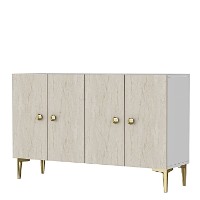 Dulăpior Hanah Home Simple 120 White Travertine imaginea #5 — magazin online Desire.md