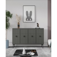 Dulăpior Hanah Home Yuka 120 Anthracite imaginea #2 — magazin online Desire.md