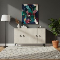 Dulăpior Hanah Home Pella 120 White Travertine