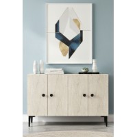 Dulăpior Hanah Home Pella 120 White Travertine imaginea #2 — magazin online Desire.md