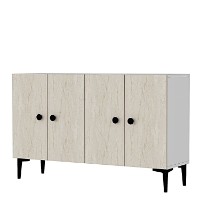 Dulăpior Hanah Home Pella 120 White Travertine imaginea #5 — magazin online Desire.md