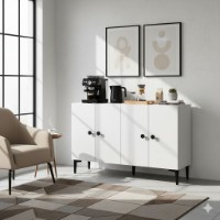 Dulăpior Hanah Home Pella 120 White imaginea #3 — magazin online Desire.md