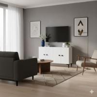 Dulăpior Hanah Home Pella 120 White imaginea #4 — magazin online Desire.md
