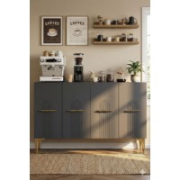 Dulăpior Hanah Home Ida 120 Anthracite Gold imaginea #3 — magazin online Desire.md