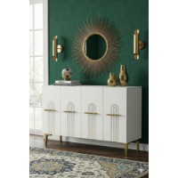 Dulăpior Hanah Home Ida 120 White Gold