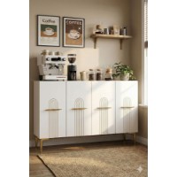 Dulăpior Hanah Home Ida 120 White Gold imaginea #3 — magazin online Desire.md