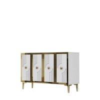Dulăpior Hanah Home Pega 120 White Gold imaginea #4 — magazin online Desire.md