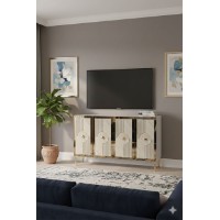 Dulăpior Hanah Home Pega 120 White Travertine Gold
