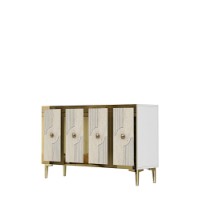 Dulăpior Hanah Home Pega 120 White Travertine Gold imaginea #4 — magazin online Desire.md