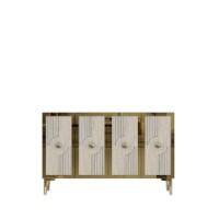 Dulăpior Hanah Home Pega 120 White Travertine Gold imaginea #5 — magazin online Desire.md