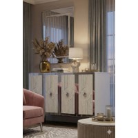 Dulăpior Hanah Home Pega 120 White Travertine Silver imaginea #3 — magazin online Desire.md