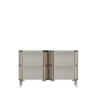 Dulăpior Hanah Home Pega 120 White Travertine Silver imaginea #6 — magazin online Desire.md