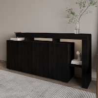 Dulăpior Hanah Home Beliz Wood Black imaginea #5 — magazin online Desire.md