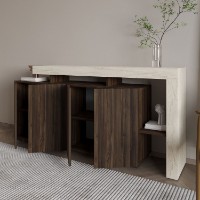 Dulăpior Hanah Home Beliz Travertine Walnut imaginea #4 — magazin online Desire.md