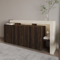 Dulăpior Hanah Home Beliz Travertine Walnut imaginea #5 — magazin online Desire.md