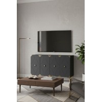 Dulăpior Hanah Home Alfa 120 Anthracite Gold imaginea #3 — magazin online Desire.md