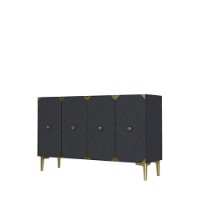 Dulăpior Hanah Home Alfa 120 Anthracite Gold imaginea #4 — magazin online Desire.md