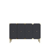 Dulăpior Hanah Home Alfa 120 Anthracite Gold imaginea #5 — magazin online Desire.md