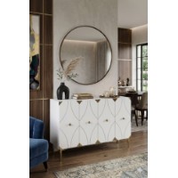 Dulăpior Hanah Home Alfa 120 White Gold