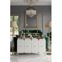 Dulăpior Hanah Home Alfa 120 White Gold imaginea #3 — magazin online Desire.md
