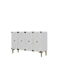 Dulăpior Hanah Home Alfa 120 White Gold imaginea #4 — magazin online Desire.md
