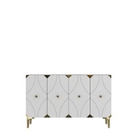 Dulăpior Hanah Home Alfa 120 White Gold imaginea #5 — magazin online Desire.md