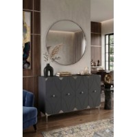 Dulăpior Hanah Home Alfa 120 Anthracite Silver