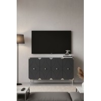 Dulăpior Hanah Home Alfa 120 Anthracite Silver imaginea #2 — magazin online Desire.md