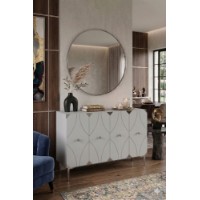 Dulăpior Hanah Home Alfa 120 White Silver