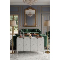 Dulăpior Hanah Home Alfa 120 White Silver imaginea #2 — magazin online Desire.md