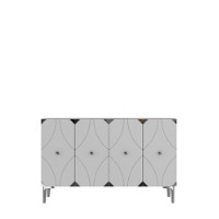 Dulăpior Hanah Home Alfa 120 White Silver imaginea #5 — magazin online Desire.md