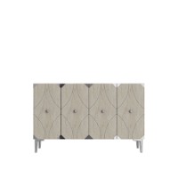 Тумба Hanah Home Alfa 120 White Travertine Silver фото №5 — интернет-магазин Desire.md