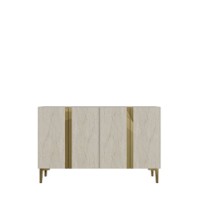 Dulăpior Hanah Home Anka 120 White Travertine Gold imaginea #5 — magazin online Desire.md