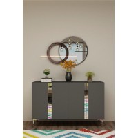 Dulăpior Hanah Home Anka 120 Anthracite Silver
