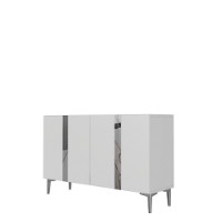 Dulăpior Hanah Home Anka 120 White Silver imaginea #4 — magazin online Desire.md