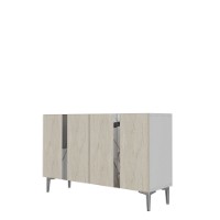 Dulăpior Hanah Home Anka 120 White Travertine Silver imaginea #4 — magazin online Desire.md