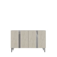 Dulăpior Hanah Home Anka 120 White Travertine Silver imaginea #5 — magazin online Desire.md