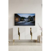 Dulăpior Hanah Home Evva 120 White Gold imaginea #2 — magazin online Desire.md