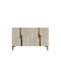 Dulăpior Hanah Home Evva 120 White Travertine Gold imaginea #4 — magazin online Desire.md